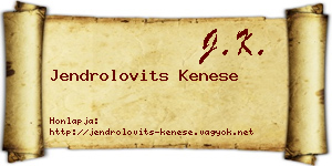 Jendrolovits Kenese névjegykártya